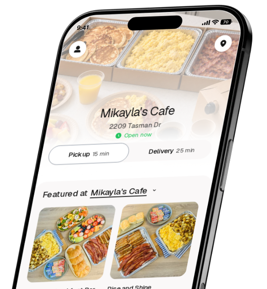 Mikayla's Cafe app preview